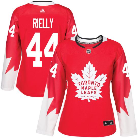 2017 NHL Toronto Maple Leafs women #44 Morgan Rielly red jersey->women nhl jersey->Women Jersey